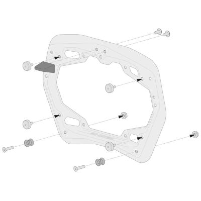 Adaptéry pro nosiče "PRO" SW-Motech pro kufry a tašky Givi/Kappa