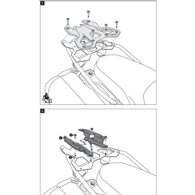 Kovová plotna SW-Motech ADV Rack pro BMW F850GS, F750GS (nerez nosič)