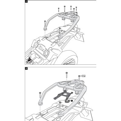 Kovová plotna SW-Motech ADV Rack pro BMW F850GS, F750GS (plastový nosič)