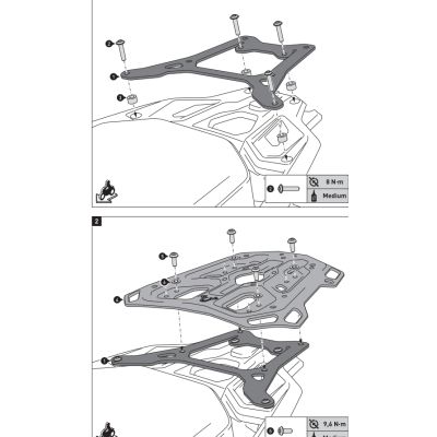 Kovová plotna SW-Motech ADV Rack pro BMW R1250GS, R1200GS LC 2013-2018