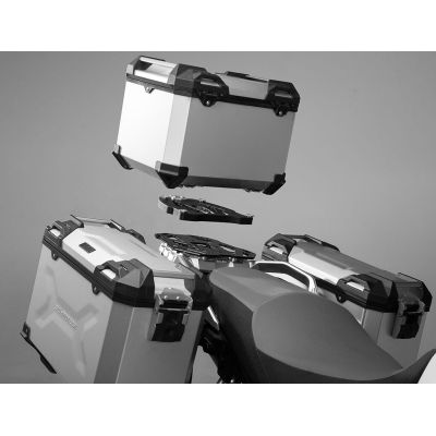 Hliníkový topcase SW-Motech Trax Adventure 38l, stříbrný