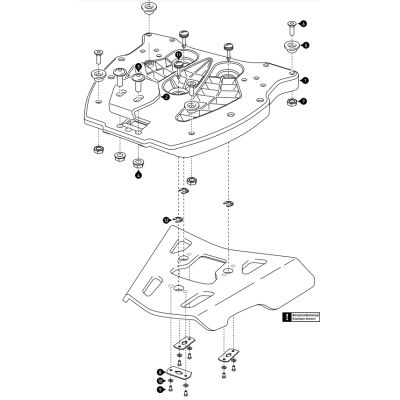 Plotna pro topcase SW-Motech Trax/ION na ALU Rack