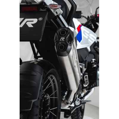 Výfuk Remus 8 2.0 pro R1250GS/A LC 2018+, R1200GS/A LC 2013-2018, stříbrný