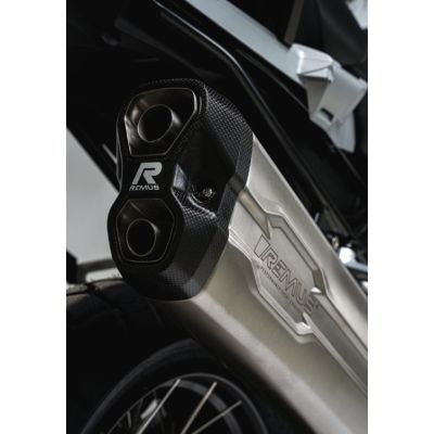 Výfuk Remus 8 2.0 pro R1250GS/A LC 2018+, R1200GS/A LC 2013-2018, stříbrný