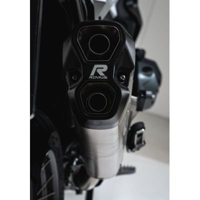 Výfuk Remus 8 2.0 pro R1250GS/A LC 2018+, R1200GS/A LC 2013-2018, stříbrný