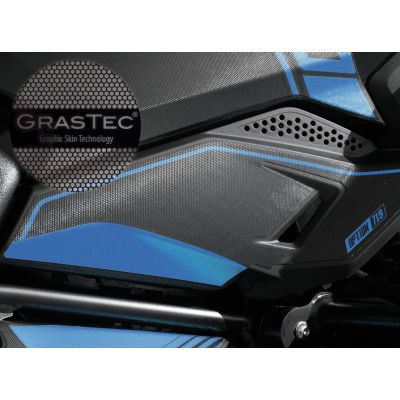 Designové ochranné polepy 40 Years GS pro BMW R1250GS 2018+, R1200GS LC 2017-2018, modré