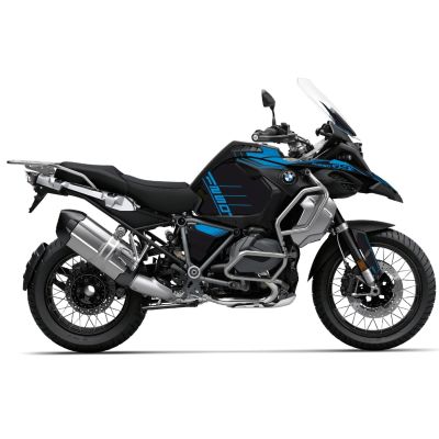 Designové ochranné polepy 40 Years GS pro BMW R1250GS Adventure 2018+, R1200GS Adventure LC 2014-2018, modré