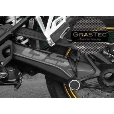 Designové ochranné polepy 40 Years GS pro BMW R1250GS Adventure 2018+, R1200GS Adventure LC 2014-2018, šedé