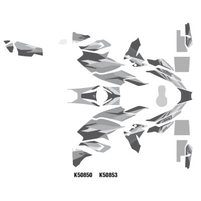 Designové ochranné polepy HP pro BMW R1250GS 2018+, R1200GS LC 2017-2018, Cosmic Blue