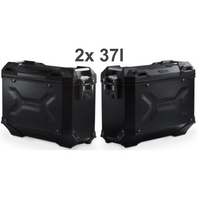 Sada bočních hliníkových kufrů SW-Motech Trax Adventure 2x 37L, černé