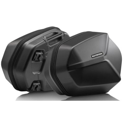 Sada bočních plastových kufrů SW-Motech AERO 2x 25L, černé
