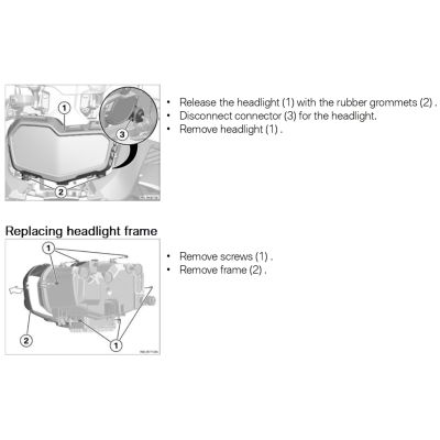 Kryt předního světla pro BMW F850GS, F750GS