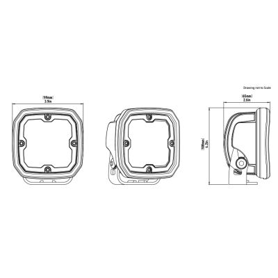 Přídavná LED světla Denali D4 2.0 Trioptic Datadim Technology