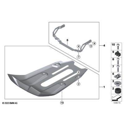 Hliníkový velký kryt motoru pro BMW R1300GS 2024+, stříbrný
