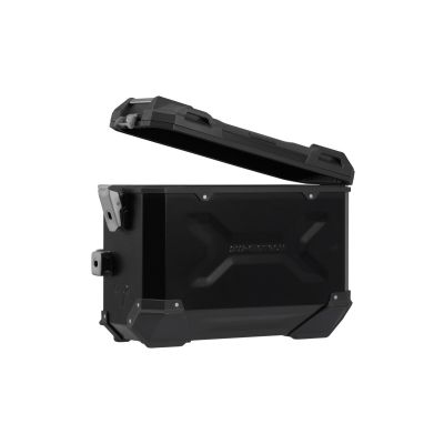 ALU malé boční kufry SW-Motech Trax Adventure + nosiče pro R1300GS 2023+, stříbrné