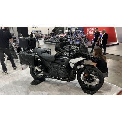 3x ALU kufry SW-Motech Trax Adventure + tašky + nosiče pro R1300GS 2023+, černé