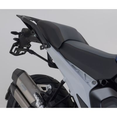 3x ALU kufry SW-Motech Trax Adventure + tašky + nosiče pro R1300GS 2023+, stříbrné