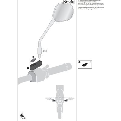 Rozšíření zrcátek pro R1300GS 2023+