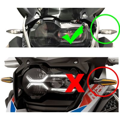 Horní postranní deflektory Puig pro BMW R1200GS LC 2013-2018, tmavě kouřové