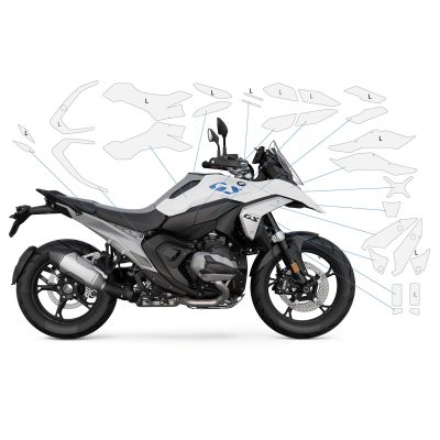 Kompletní ochranné polepy Wunderlich pro BMW R1300GS 2023+