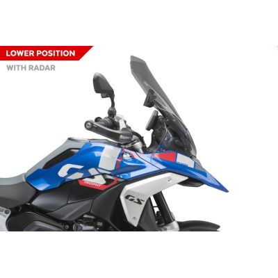 Vysoké cestovní plexi Puig pro BMW R1300GS 2023+, lehce kouřové