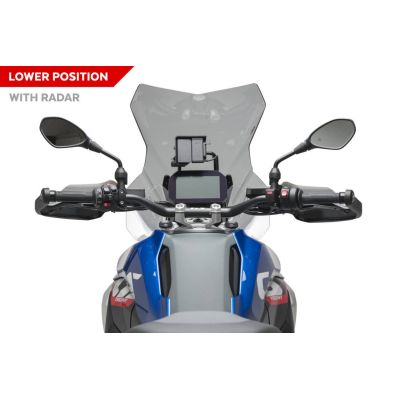 Vysoké cestovní plexi Puig pro BMW R1300GS 2023+, lehce kouřové