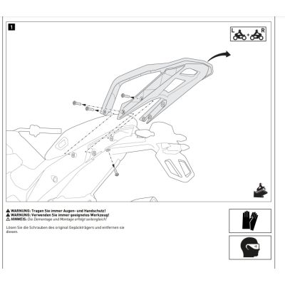 Kovová plotna SW-Motech ADV Rack pro BMW R1300GS 2023+
