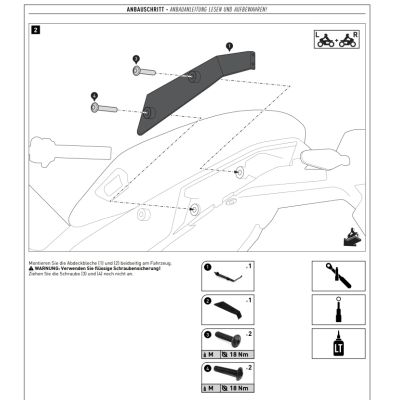 Kovová plotna SW-Motech ADV Rack pro BMW R1300GS 2023+