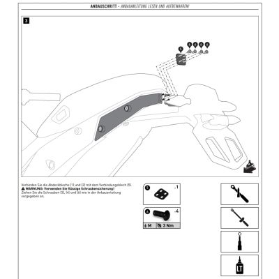 Kovová plotna SW-Motech ADV Rack pro BMW R1300GS 2023+