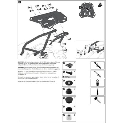 Kovová plotna SW-Motech ADV Rack pro BMW R1300GS 2023+