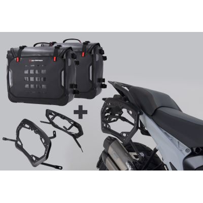Sada bočních tašek SW-Motech Sysbag WP L 2x 27-40L + nosiče pro R1300GS 2023+, černé