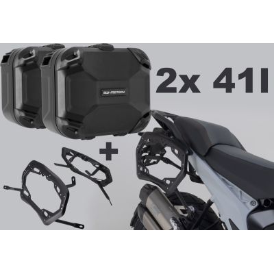 2x 33l boční kufry SW-Motech DUSC + nosiče pro R1300GS 2023+, černé
