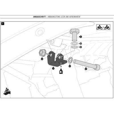Držáky přídavných světel pro BMW R1300GS 2023+