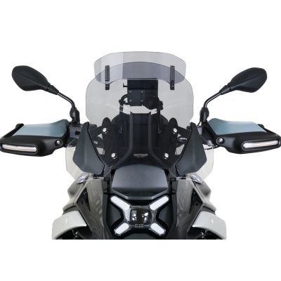 Turistické plexi MRA 40cm s deflektorem pro BMW R1300GS 2023+ (s ACC), lehce kouřové