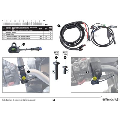 Přídavná LED světla Wunderlich Microflooter 3.0 s montážní sadou pro R1300GS 2023+ (homologované)