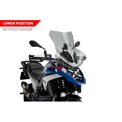 Vysoké cestovní plexi Puig pro BMW R1300GS 2023+ (bez ACC), lehce kouřové