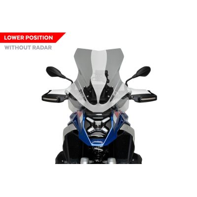 Vysoké cestovní plexi Puig pro BMW R1300GS 2023+ (bez ACC), lehce kouřové