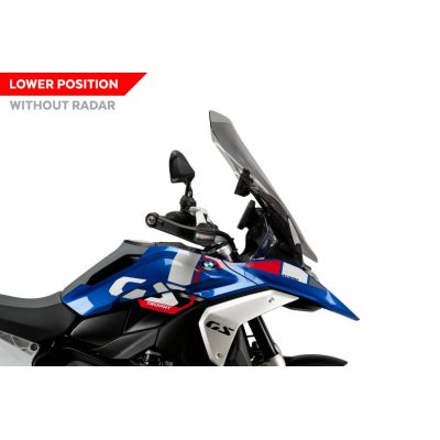 Vysoké cestovní plexi Puig pro BMW R1300GS 2023+ (bez ACC), lehce kouřové