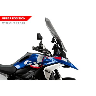 Vysoké cestovní plexi Puig pro BMW R1300GS 2023+ (bez ACC), lehce kouřové