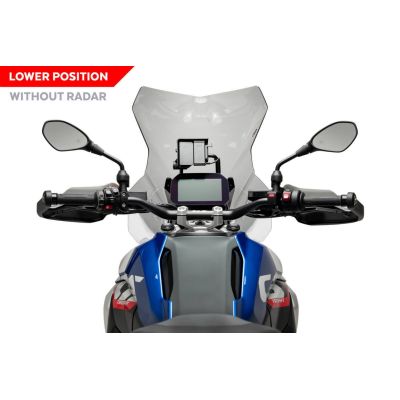 Vysoké cestovní plexi Puig pro BMW R1300GS 2023+ (bez ACC), lehce kouřové