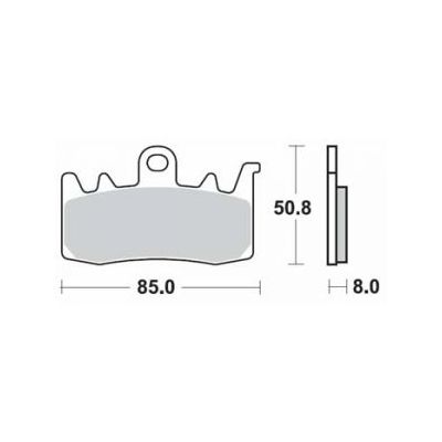 Sada brzdových destiček SBS na přední kotouč pro R1200GS/A LC 2013-2018