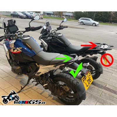 Kovová plotna s nosičem pod topcase Kappa/Givi pro BMW R1300GS 2023+, černá