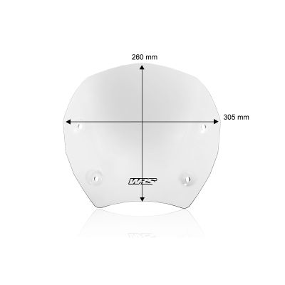 Plexi WRS Sport 26cm pro BMW R1300GS 2023+ (s ACC), čiré