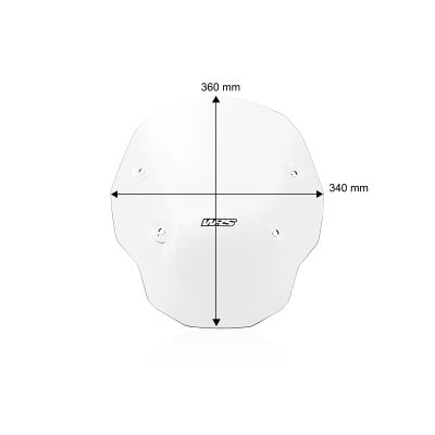 Plexi WRS Enduro 36cm pro BMW R1300GS 2023+ (bez ACC), čiré