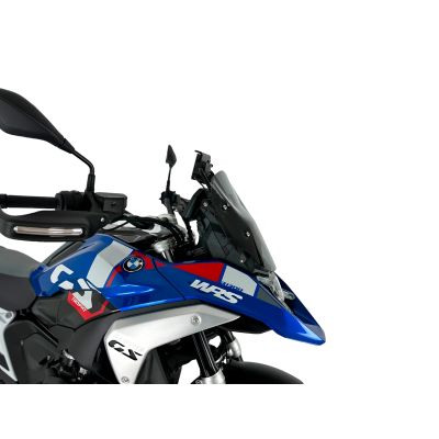 Plexi WRS Enduro 36cm pro BMW R1300GS 2023+ (bez ACC), tmavě kouřové