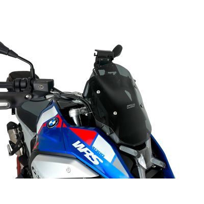 Plexi WRS Enduro 36cm pro BMW R1300GS 2023+ (bez ACC), tmavě kouřové