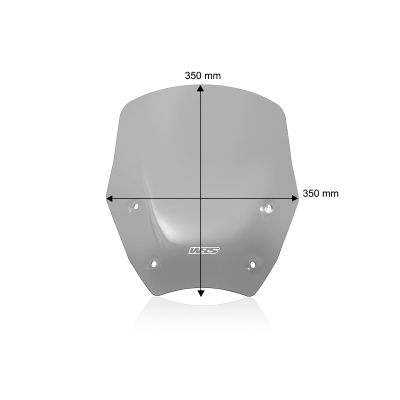 Plexi WRS Standard 35cm pro BMW R1300GS 2023+ (s ACC), lehce kouřové