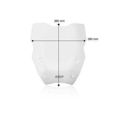 Plexi WRS Touring 38cm pro BMW R1300GS 2023+ (s ACC), čiré