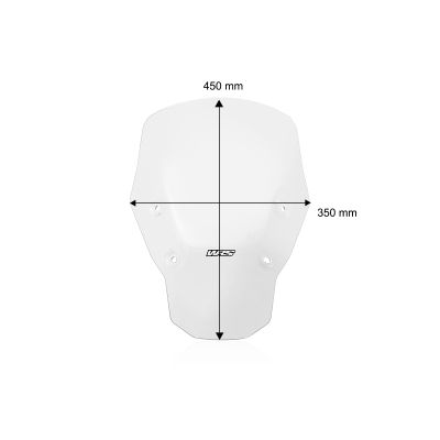 Plexi WRS Standard 45cm pro BMW R1300GS 2023+ (bez ACC), čiré