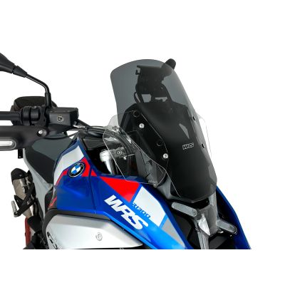 Plexi WRS Standard 45cm pro BMW R1300GS 2023+ (bez ACC), tmavě kouřové